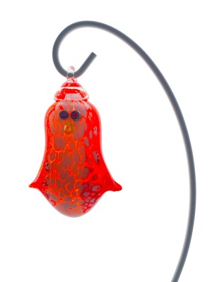 Chilli Red and White Penguin Ornament Side View23